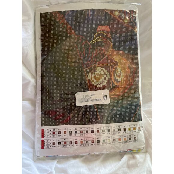 Magic Castle Pre-Printed Cross Stitch Kit 44x53cm 11CT 3 Strands Cotton Fabric & - Picture 5 of 7